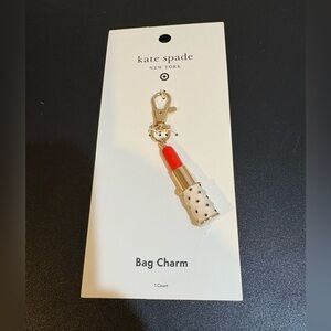 NWT Kate Spade x Target Lipstick Bag Charm Keychain Fob